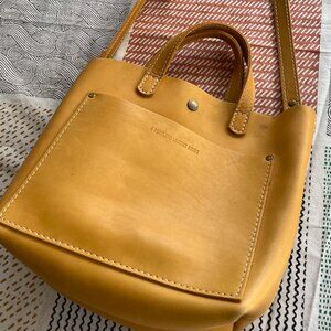 Portland Leather Sunflower Mini crossbody tote bag